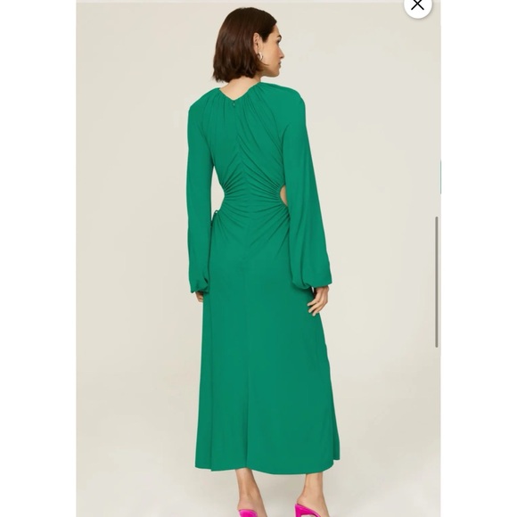 Rebecca Vallance Edie Green Cutout Midi / Maxi Dress - Picture 4 of 15